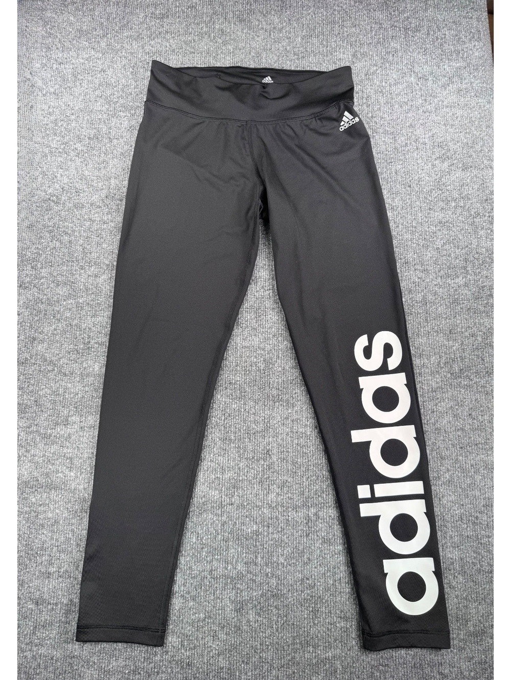Adidas Women's Black Climalite Leggings with Bold Logo